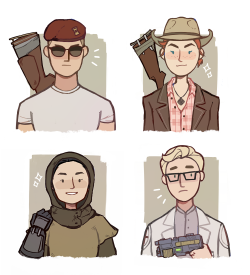 hauteclare:  I’ve been playing through New Vegas for the first time and I love it??? so throws some companions out there (available as stickers too!)