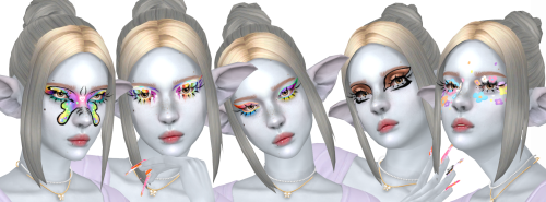 nsves: facepaint 05. dl | gumroad | 14 swatches, slider compatible, made on feminine frame but not r