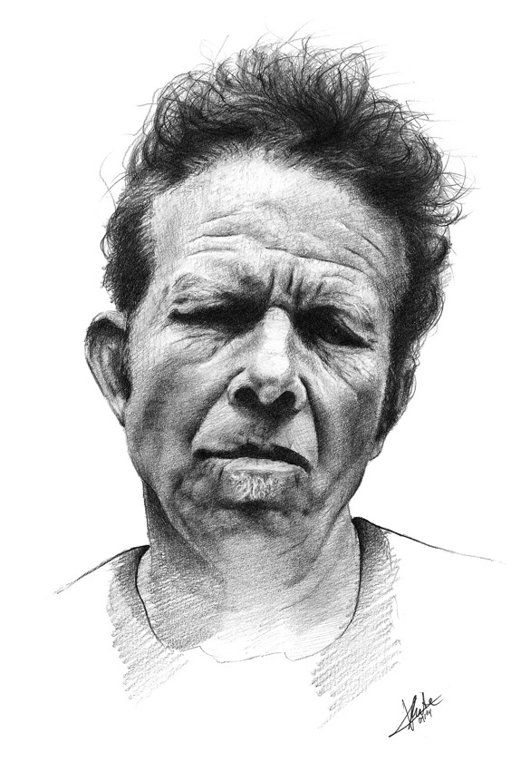 lllnomadlll:  Tom Waits | A4 | Graphite on paper  Most of the people I admire,