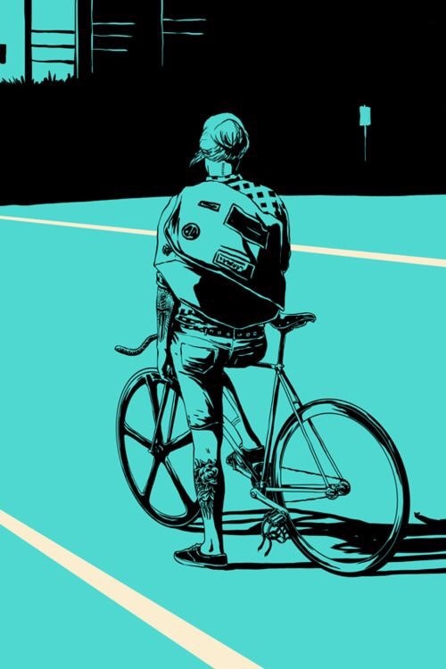 manticoreus: bikeplanet:  Bikeplanet  cycling art 