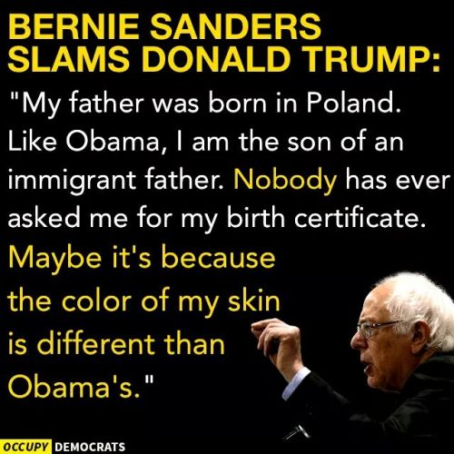 ctron164:torisoulphoenix:liberalsarecool:Bernie calling out Republican obsession with race and privi
