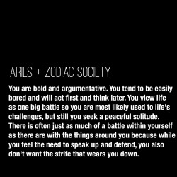 zodiacsociety:  Aries Traits: You are bold