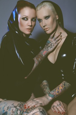 janedoelatex:  USA Jane Doe is on its way! Business is officially packed up and will be on its way soon.Photo by Ayesha Hussain - Nina Kate &amp; Sabina Kelley