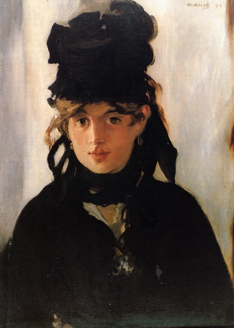 capturing-the-light:  Berthe Morisot with a Bouquet of Violets Edouard Manet, 1872,