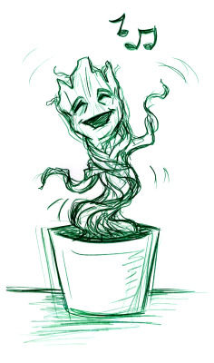 m-sciuto:  Dancing Groot sketch 