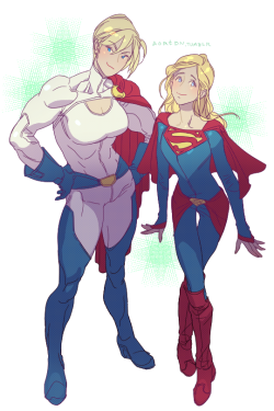 aortdn:  redesign- Power Girl & Supergirl my take. 