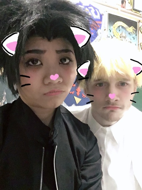 A gross misuse of cute filters.[ Akira: @traxicat | Ryo: @joshhanlonpk ]