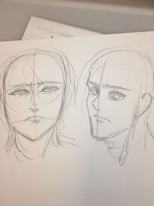 snknews: Isayama Hajime Shares New Chapter 102 Sketches & Announces Autograph Session on March 3rd, 2018 In his latest blog entry, Isayama Hajime shared new draft sketches of Mikasa, Eren, Jean, Sasha, etc. from SnK chapter 102! Additionally, he