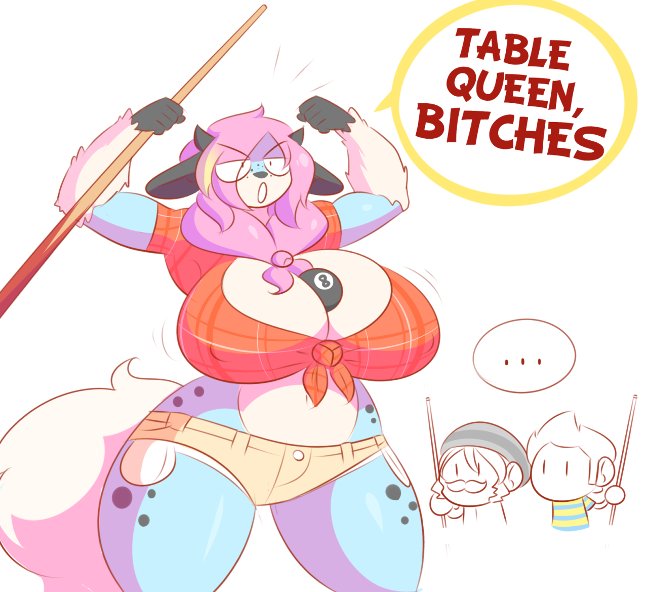 theycallhimcake:  Coffee accidentally smoked us at pool last night like a mofo &gt;:u Better