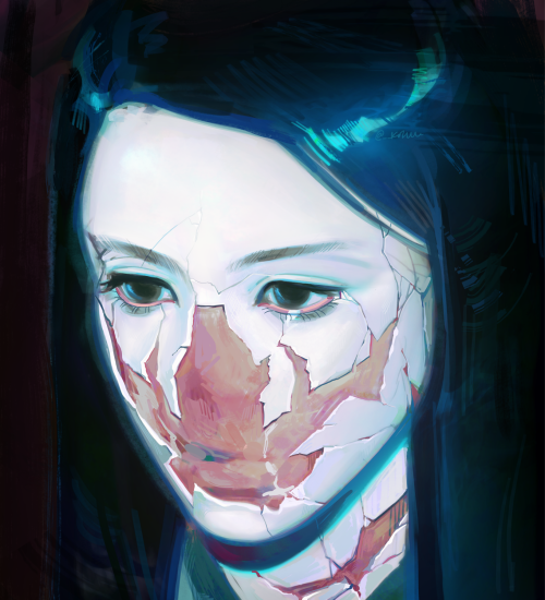 Happy Decemberr! Heres Abigail Based On Newdad's Madra Album Cover :)