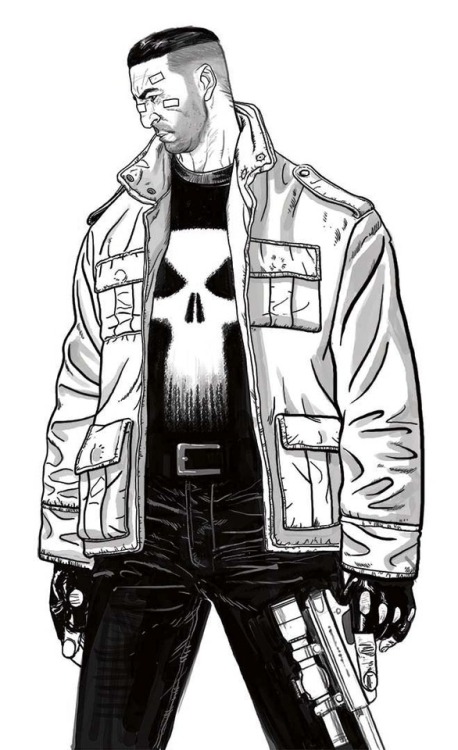 First new work to share in a LONG time. Pretty excited to watch the new Netflix Punisher!