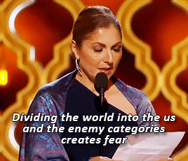 baawri:Anousheh Ansari (the first Muslim women to go to space) accepts the Oscar forBest Foreign Fil