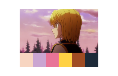 hxh + color palettes: 1/?(feel free to use for drawing, but please credit me if you do)