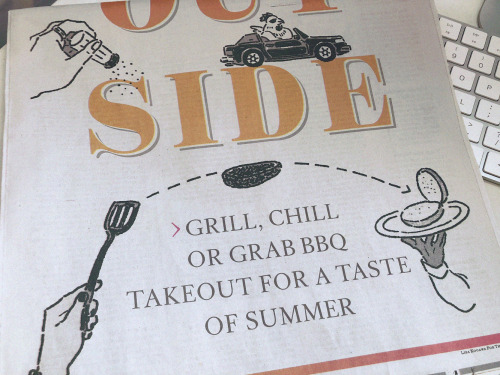 “Take it outside“ - Did bunch of fun spot illustrations for LA Times FOOD section. Tight deadline - 