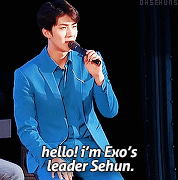 ohsehuns: #HappySehunDay // Things Sehun says ️