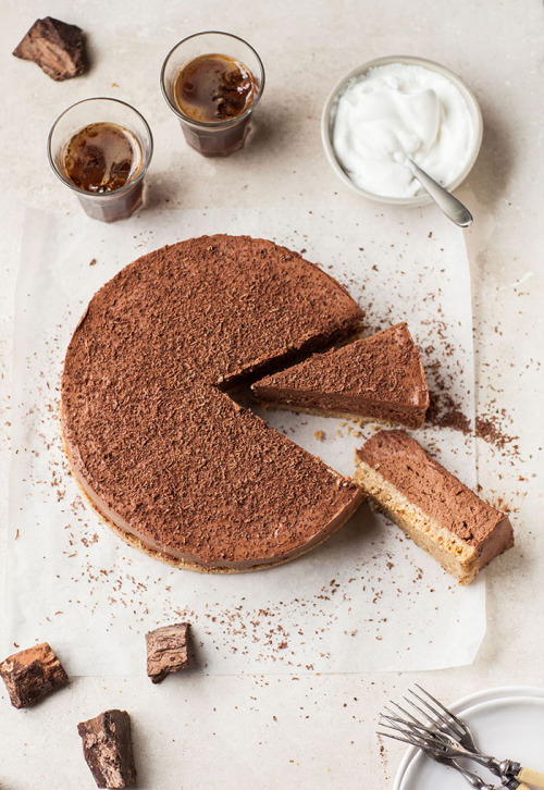 fullcravings:  Chocolate Espresso Cheesecake