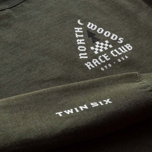 Keep us casual. Fresh casual now in stock > twinsix.com #northwoodsraceclub #sweatshirt #cyclingi