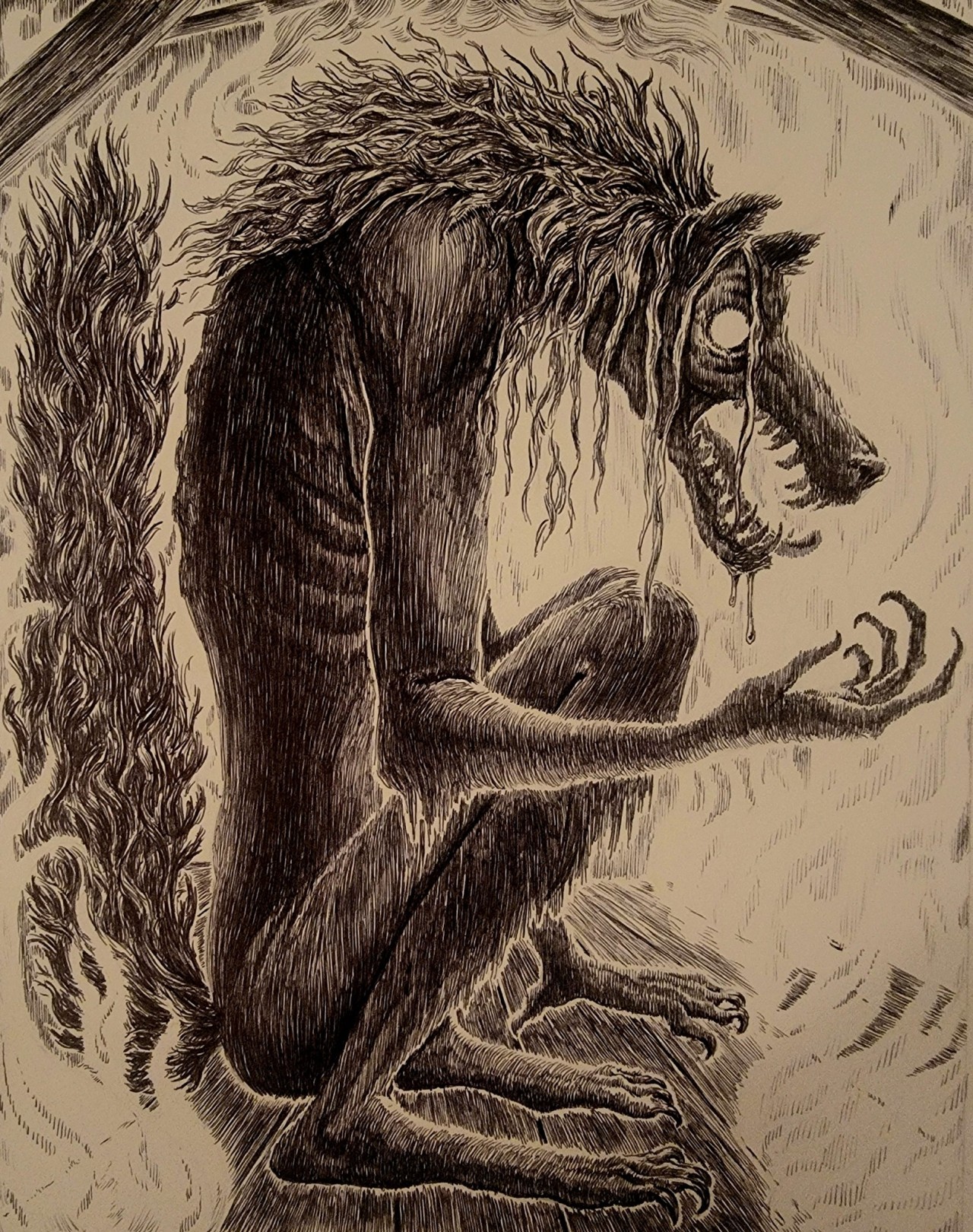 Porn Pics marisashorror:Werewolf commission for OliviaFiction