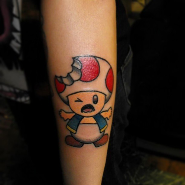 Adiyogi Tattoos  Done this Toad Mario Tattoo couple of  Facebook