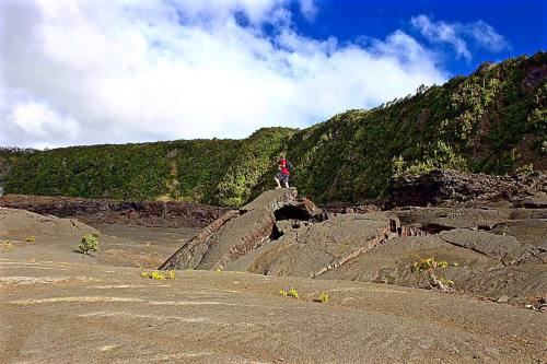 engrossingvolcanoeruptions: Like an insect crossing the pavement of an old driveway, I climbed atop 