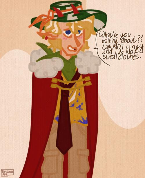 Headcannon That Tommy Steals Peoples Clothes To Be Clingy Without Annoying People