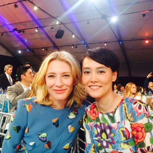 klione:SpiritAwards 2015Cate Blanchett & Kikuchi Rinko