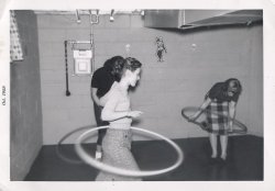 Fifties-Sixties-Everyday-Life:  1958  Hula-Hoopin&Amp;Rsquo; In The Basement!