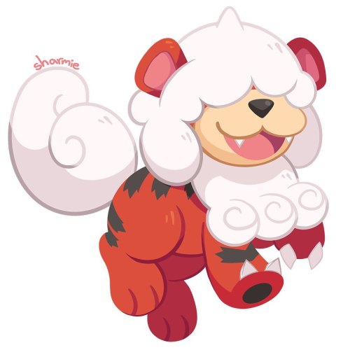 ✨ Hisuian Growlithe ✨ ‪Pokemon stickers available in my shop! . Links~ ✨ Ko-fi: ko-fi.com/sharmieart