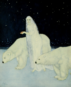 nemfrog:Her two polar bear companions. The dreamer of dreams. 1900. Frontispiece. 