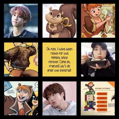 MARVEL AU: Han Jisung (Stray Kids) as Squirrel Girl BoyPlease do NOT repost anywhere!