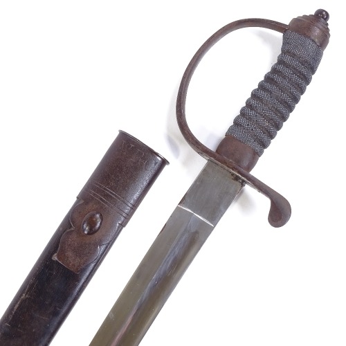 victoriansword: British Police Cutlass, Mid-19th CenturyIron hilt with shagreen grips, curved blade,