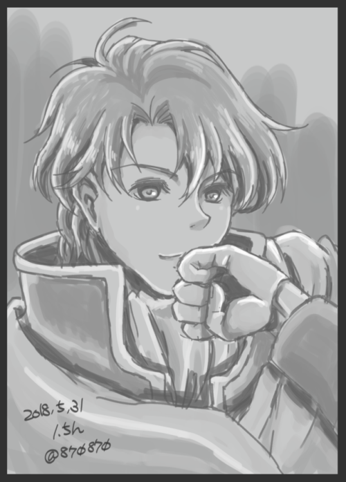 Sigurd  doodle#I’ll draw a friend’s character who came to greet FEH.