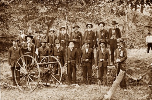 A Civil War veterans reunion in Paintsville, Kentucky, September 28th, 1894.