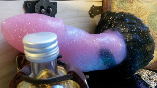 tailsnportholes:  Custom merman in pink,  pure and black nebula colors!   WOW that’s a delightful color!