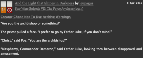 leupagus:His assistant, still halfway up a tree where Luke had abandoned him to keep an eye on Rey a