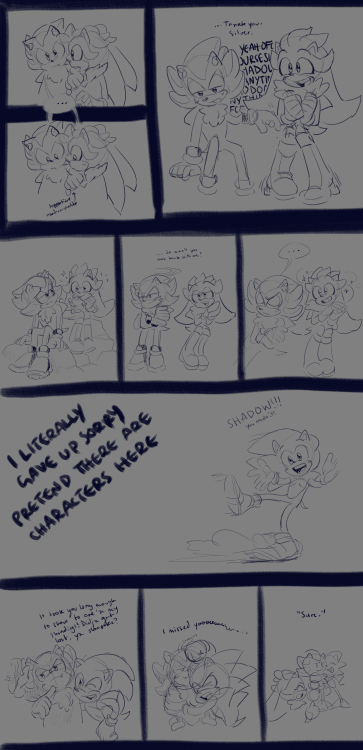 really really really self indulgent scribblecomic about shadow and silver being autistic and having 