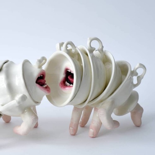 laughingsquid: An Imaginative Girl’s ‘Tea Party’ Goes Disturbingly Off the Rails as Her Tea Set Spro