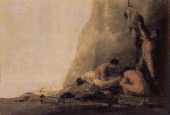 21primitive:  Francisco de Goya: “Cannibals Preparing their Victims”