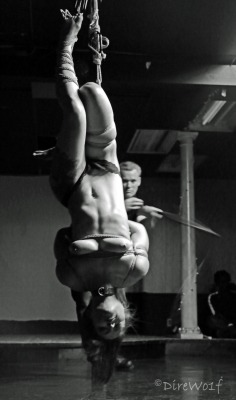tiedupcat:  Performing with @em-ties in Columbus, OH. (August 2015) #rope #bondage #whips #owned (image by Direwo1f)