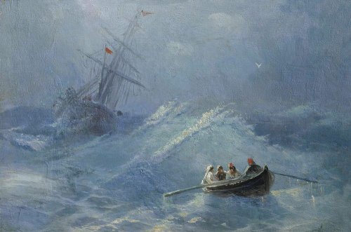 The Shipwreck in a stormy sea, Ivan Aivazovski