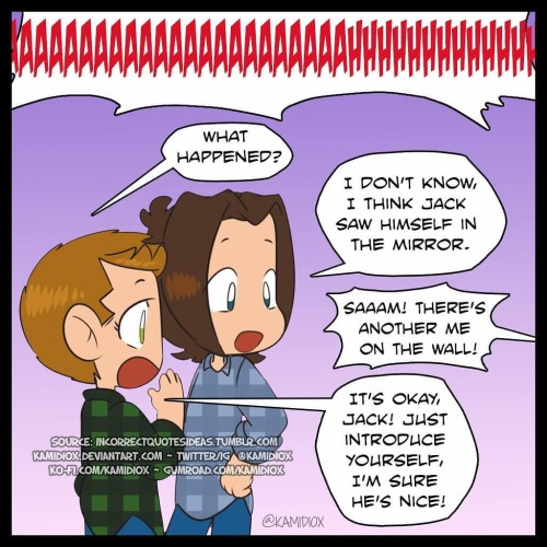 kamidiox: Well, it worked with Sam when he was a kid ;)  #Nougathursday #JackKline #Supernaturalhttp