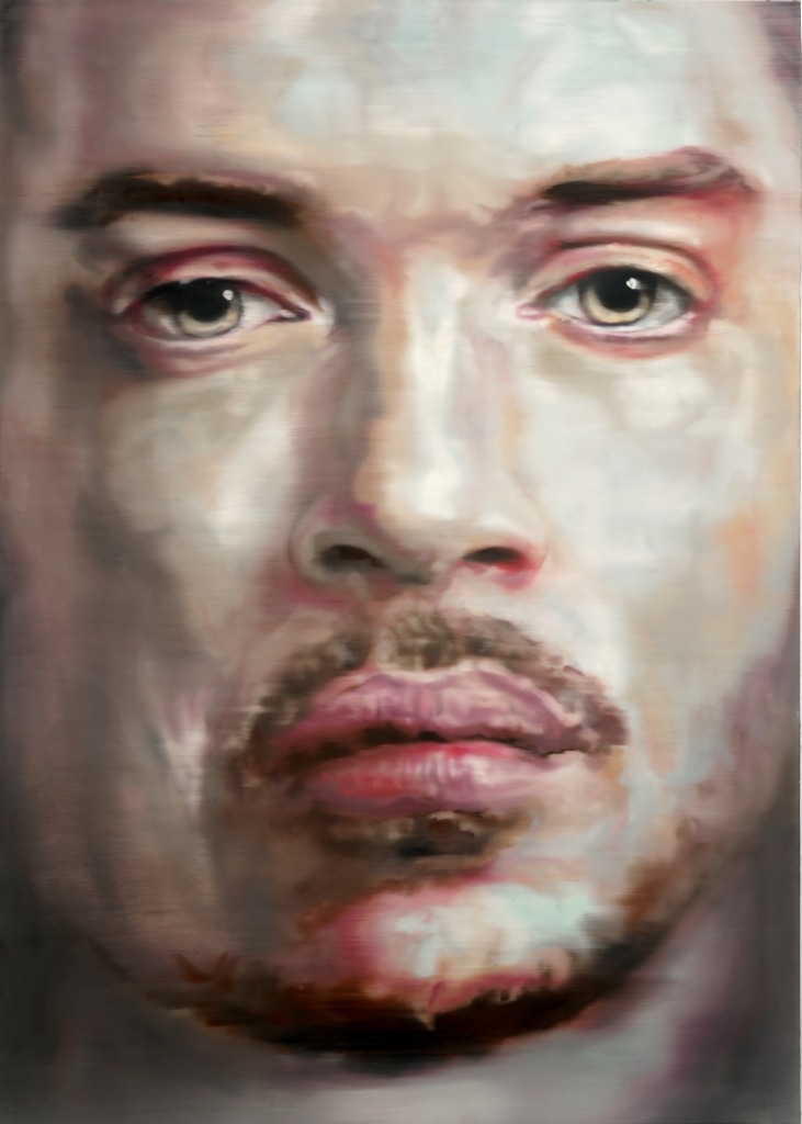 Martin C. Herbst (Austrian, b. 1965), Adam 2, 2011. Oil on aluminium, 140 x 100 cm.