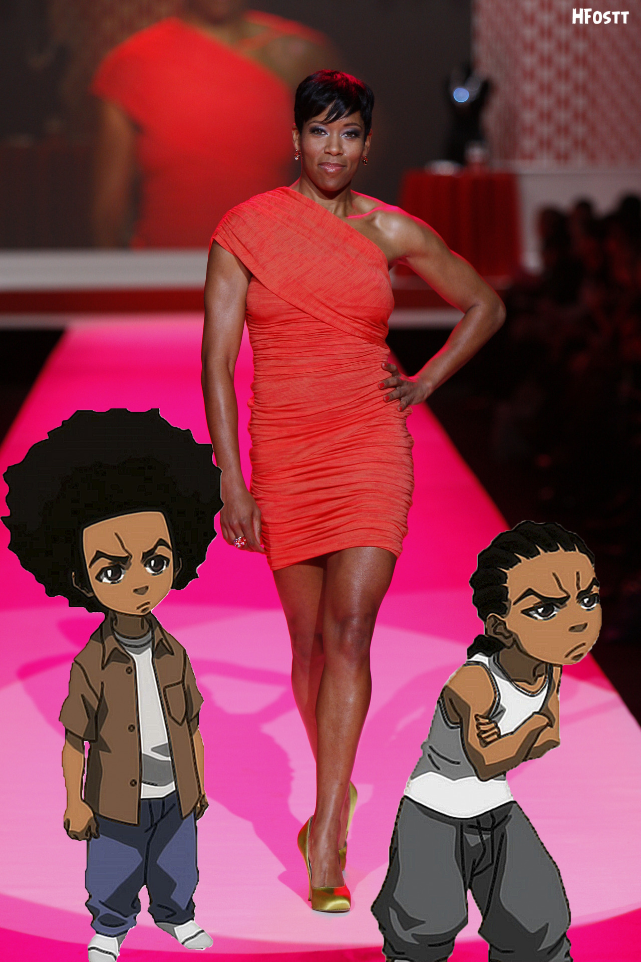 thefreehueyreport:  hueyfreemanonlyspeaksthetruth:  Riley, Huey Freeman and the beautiful