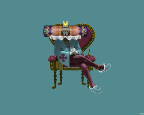 katamarikatamaru:Katamari wallpaper - Throne(katamaridamacy.jp, 2005)