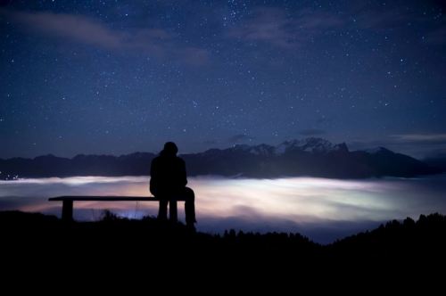 Fog over the Rhine grabenA dark sky sits peacefully above the valley of the great river that has bee