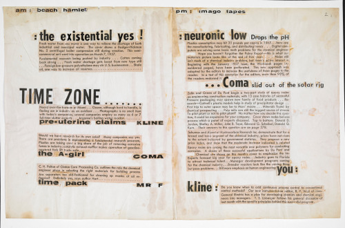 JG Ballard, Project For A New Novel, 1958, Text collages