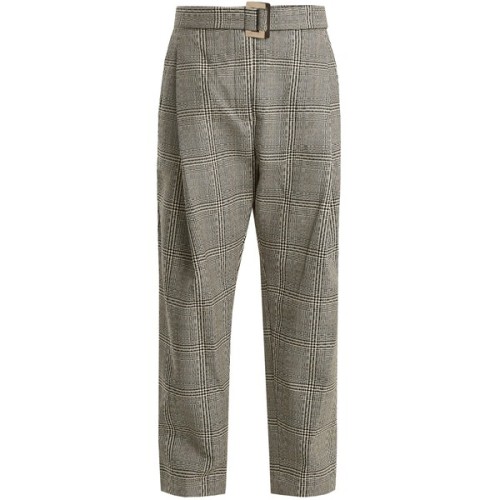 Ellery Kool Aid high-rise checked wool trousers ❤ liked on Polyvore (see more black and white checke