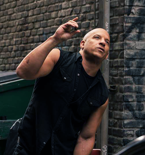 Vin Diesel aka Dominic Toretto Behind The Scenes of The Fate of The Furious