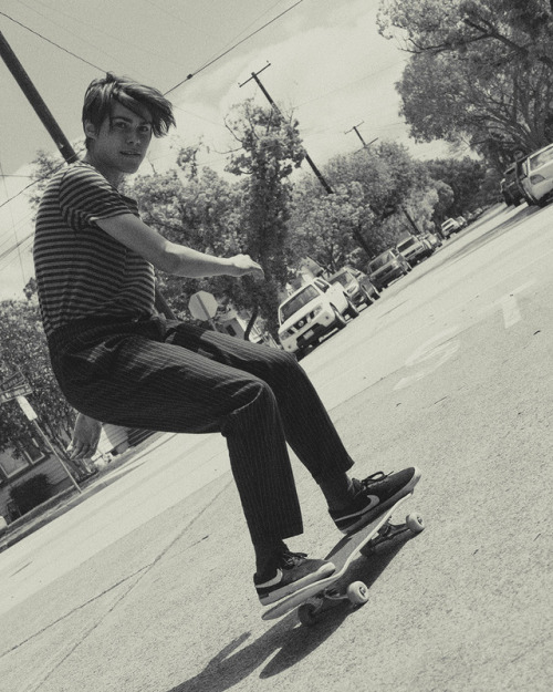 boysbygirls:  Skateboarder Andrey Tarasov by Sarah Charlie Benjamin in a run down Southern Californian neighbourhood. Fashion by Amanda Mariko.Enjoy the full feature here.Andrey wears T-shirt by ksubi, trousers by Zanerobe and shoes by Nike.