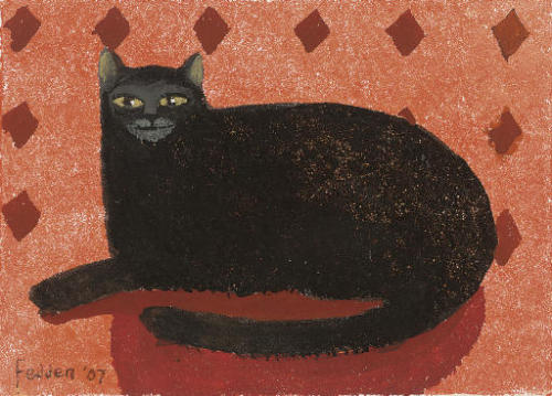 Black Cat, Mary Fedden. English, (1915 - 2012)